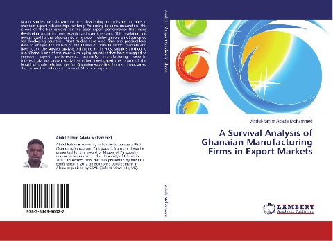A Survival Analysis of Ghanaian Manufacturing Firms in Export Markets