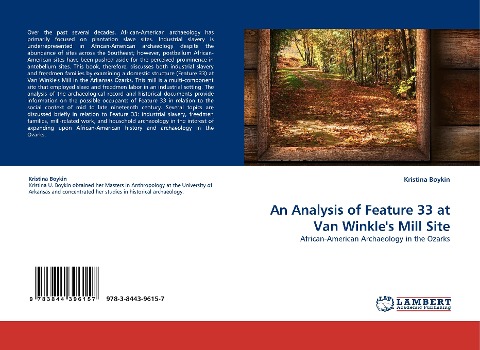 An Analysis of Feature 33 at Van Winkles Mill Site: African-American Archaeology in the Ozarks