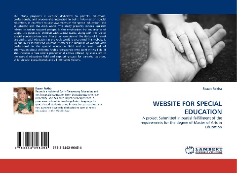 WEBSITE FOR SPECIAL EDUCATION: A project Submitted in partial fulfillment of the requirements for the degree of Master of Arts in Education