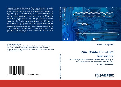 Zinc Oxide Thin-Film Transistors: An Investigation of the Performance and Stability of Zinc Oxide Thin-film Transistors and the Role of High-k Dielectrics