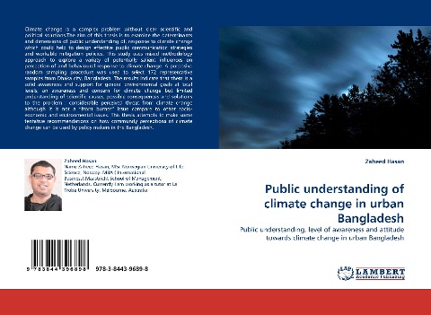Public understanding of climate change in urban Bangladesh: Public understanding, level of awareness and attitude towards climate change in urban Bangladesh