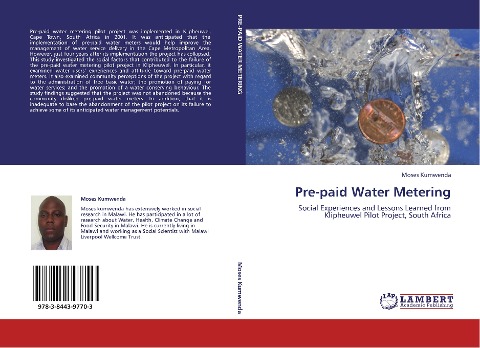Pre-paid Water Metering: Social Experiences and Lessons Learned from Klipheuwel Pilot Project, South Africa