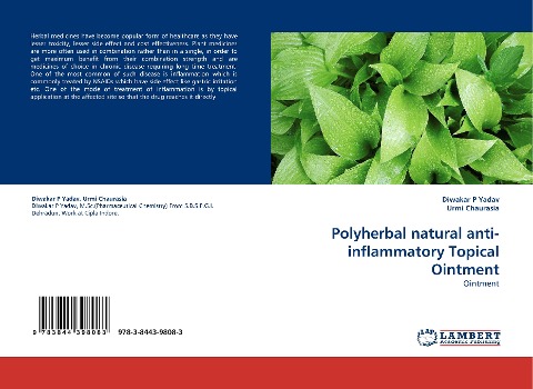 Polyherbal natural anti-inflammatory Topical Ointment: Ointment