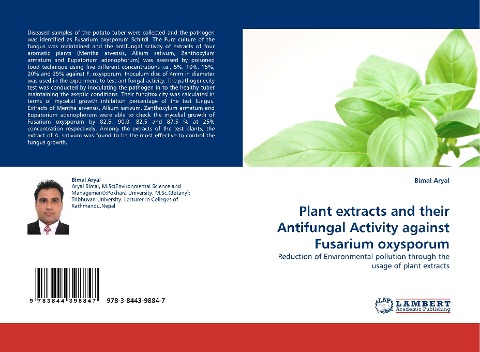 Plant extracts and their Antifungal Activity against Fusarium oxysporum: Reduction of Environmental pollution through the usage of plant extracts