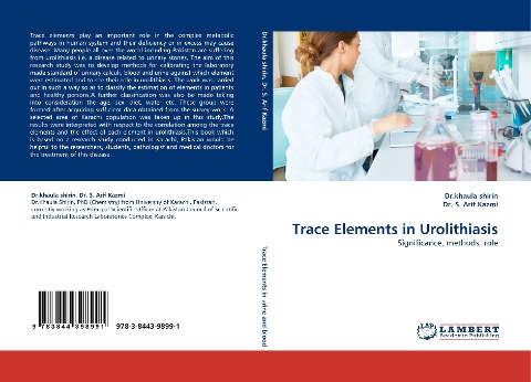 Trace Elements in Urolithiasis: Significance, methods, role