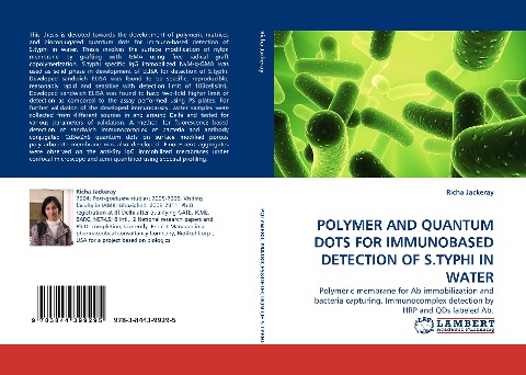 POLYMER AND QUANTUM DOTS FOR IMMUNOBASED DETECTION OF S.TYPHI IN WATER: Polymeric membrane for Ab immobilization and bacteria capturing. Immunocomplex detection by HRP and QDs labeled Ab.