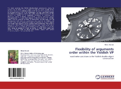 Flexibility of arguments order within the Yiddish VP: word order variations in the Yiddish double-object construction