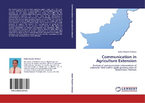 Communication in Agriculture Extension: Analysis of communication interventions of extension field staff in apple growing areas of Balochistan, Pakistan