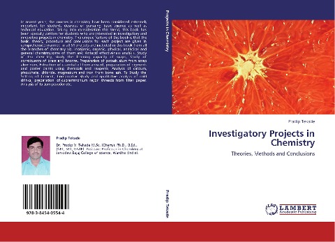 Investigatory Projects in Chemistry: Theories, Methods and Conclusions