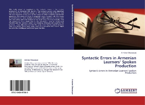 Syntactic Errors in Armenian Learners Spoken Production: Syntactic Errors In Armenian Learners Spoken Production