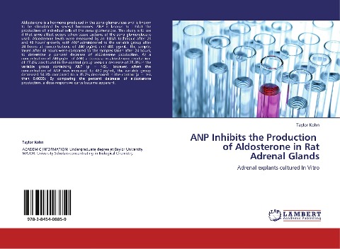 ANP Inhibits the Production of Aldosterone in Rat Adrenal Glands: Adrenal explants cultured In Vitro