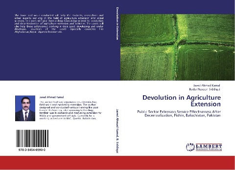 Devolution in Agriculture Extension: Public Sector Extension Service Effectiveness After Decentralization, Pishin, Balochistan, Pakistan