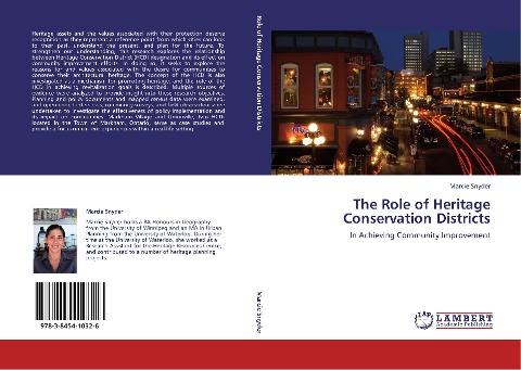 The Role of Heritage Conservation Districts: In Achieving Community Improvement