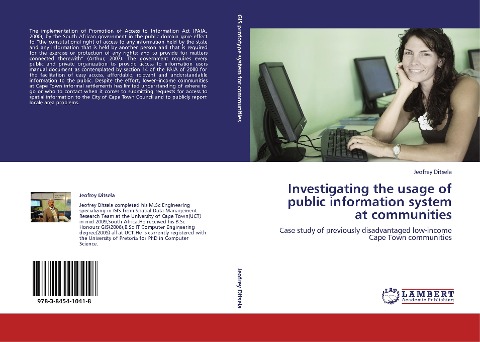 Investigating the usage of public information system at communities: Case study of previously disadvantaged low-income Cape Town communities