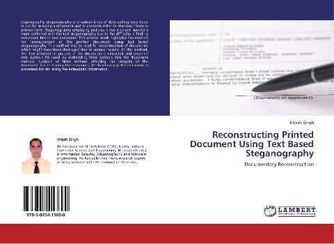 Reconstructing Printed Document Using Text Based Steganography: Documentary Reconstruction