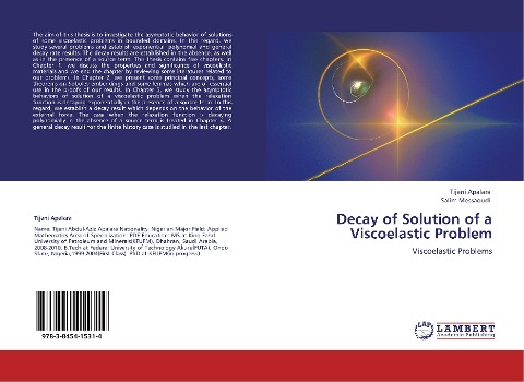 Decay of Solution of a Viscoelastic Problem: Viscoelastic Problems