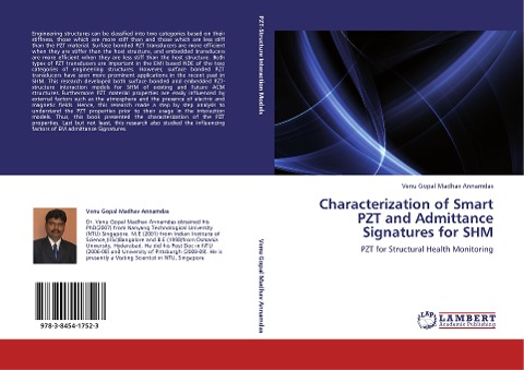 Characterization of Smart PZT and Admittance Signatures for SHM: PZT for Structural Health Monitoring