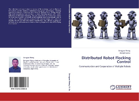 Distributed Robot Flocking Control: Communication and Cooperation of Multiple Robots