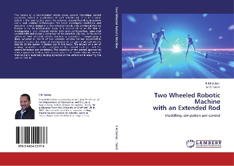Two Wheeled Robotic Machine with an Extended Rod: Modelling, simulation and control