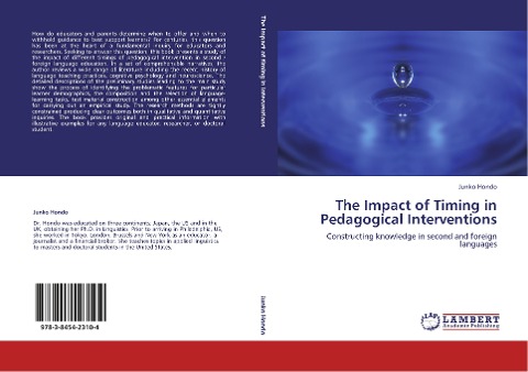 The Impact of Timing in Pedagogical Interventions: Constructing knowledge in second and foreign languages