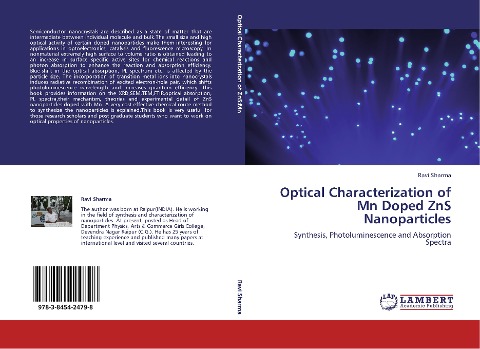 Optical Characterization of Mn Doped ZnS Nanoparticles: Synthesis, Photoluminescence and Absorption Spectra