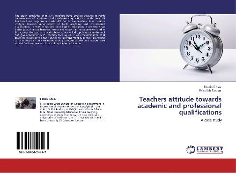 Teachers attitude towards academic and professional qualifications: A case study