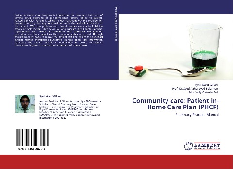 Community care: Patient in-Home Care Plan (PHCP): Pharmacy Practice Manual