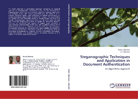 Steganographic Techniques and Application in Document Authentication: An Algorithmic Approach