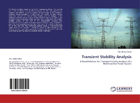 Transient Stability Analysis: A Novel Method for Transient Stability Analysis of a Multimachine Power System