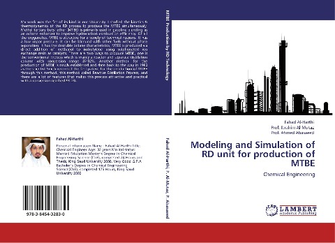 Modeling and Simulation of RD unit for production of MTBE: Chemical Engineering