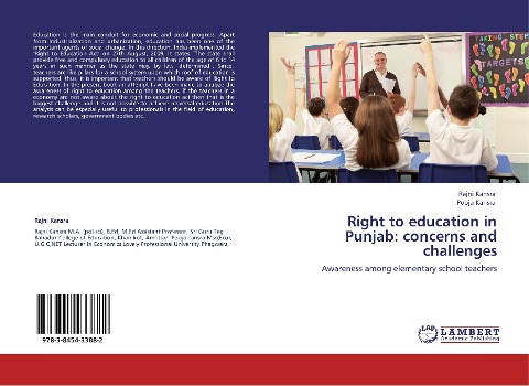 Right to education in Punjab: concerns and challenges: Awareness among elementary school teachers