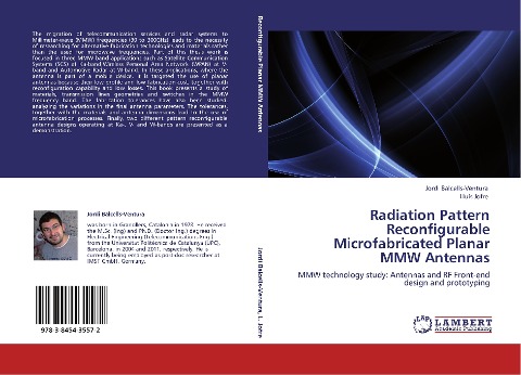 Radiation Pattern Reconfigurable Microfabricated Planar MMW Antennas: MMW technology study: Antennas and RF Front-end design and prototyping