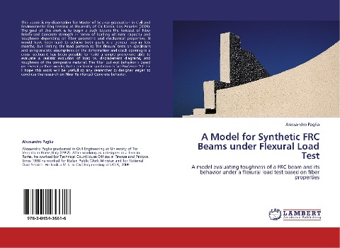 A Model for Synthetic FRC Beams under Flexural Load Test: A model evaluating toughness of a FRC beam and its behavior under a flexural load test based on fiber properties