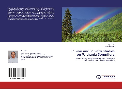 In vivo and in vitro studies on Withania Somnifera: Micropropagation and analysis of secondary metabolites in Withania Somnifera