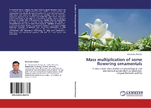 Mass multiplication of some flowering ornamentals: In vivo and in vitro studies on physiological and biochemical parameters on gladiolus, chrysanthemum and lily