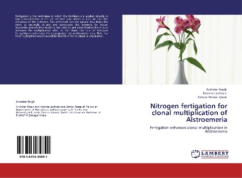 Nitrogen fertigation for clonal multiplication of Alstroemeria: Fertigation enhances clonal multiplication in Alstroemeria