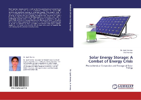 Solar Energy Storage: A Combat of Energy Crisis: Photochemical Conversion and Storage of Solar Energy