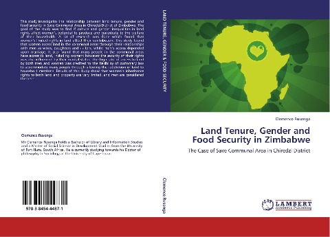 Land Tenure, Gender and Food Security in Zimbabwe: The Case of Save Communal Area in Chiredzi District
