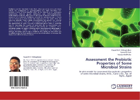 Assessment the Probiotic Properties of Some Microbial Strains: In vitro model for assesment the probiotic properties of some microbial strains, M.Sc., Cairo Univ., Fac. of Agric., Egypt