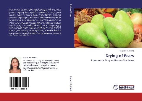 Drying of Pears: Experimental Study and Process Simulation