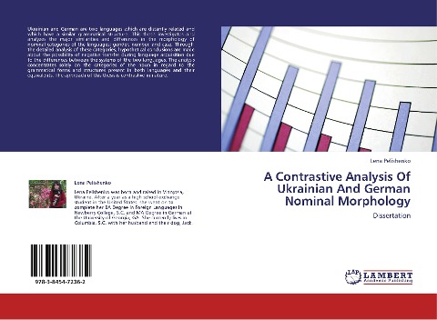 A Contrastive Analysis Of Ukrainian And German Nominal Morphology: Dissertation
