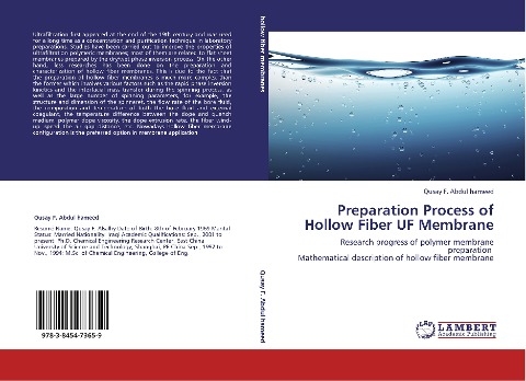 Preparation Process of Hollow Fiber UF Membrane: Research progress of polymer membrane preparation  Mathematical description of hollow fiber membrane