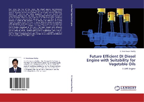 Future Efficient DI Diesel Engine with Suitability for Vegetable Oils: E-LHR Engine