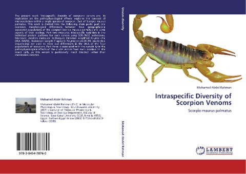 Intraspecific Diversity of Scorpion Venoms: Scorpio maurus palmatus