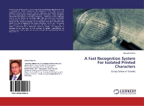 A Fast Recognition System For Isolated Printed Characters: Using Center of Gravity
