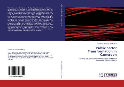 Public Sector Transformation in Cameroon: Leading Issues on Decentralisation and Local Economic Development