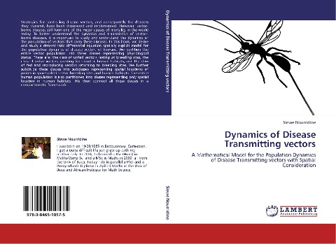 Dynamics of Disease Transmitting vectors: A Mathematical Model for the Population Dynamics of Disease Transmitting vectors with Spatial Consideration