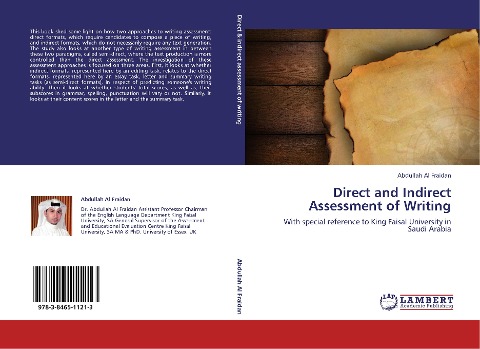 Direct and Indirect Assessment of Writing: With special reference to King Faisal University in Saudi Arabia