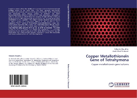 Copper Metallothionein Gene of Tetrahymena: Copper metallothionein gene isoforms