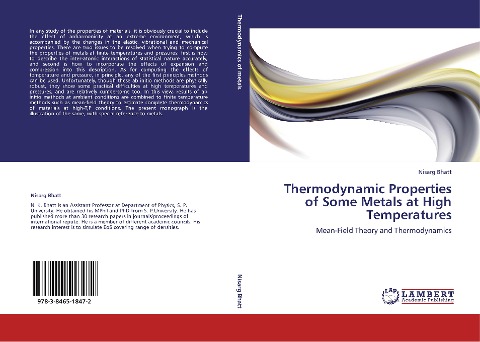 Thermodynamic Properties of Some Metals at High Temperatures: Mean-Field Theory and Thermodynamics
